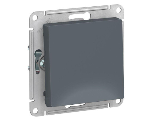 Выключатель одноклавишный Systeme Electric AtlasDesign 10A 250V грифель ATN000711 Выключатель одноклавишный Systeme Electric AtlasDesign 10A 250V грифель ATN000711