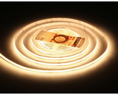 Светодиодная лента Ambrella Light 12W/m 480LED/m COB теплый белый 5M GS4701 Светодиодная лента Ambrella Light 12W/m 480LED/m COB теплый белый 5M GS4701