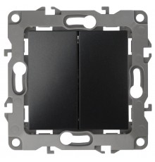 Выключатель двухклавишный ЭРА 12 10AX 250V 12-1104-05 Б0014649