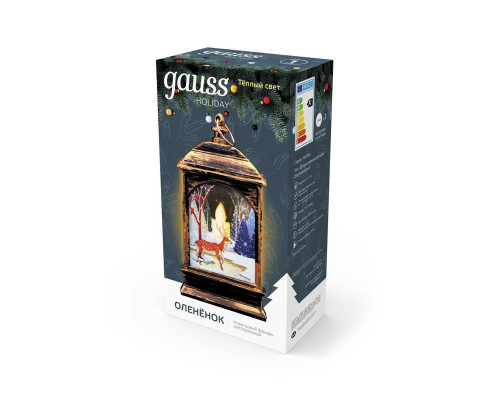 Светодиодный фонарь Gauss Олененок Holiday HL031 Светодиодный фонарь Gauss Олененок Holiday HL031