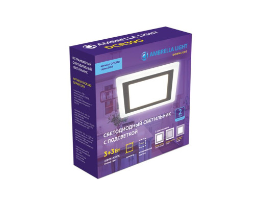Встраиваемый светодиодный светильник Ambrella light Downlight DCR390 Встраиваемый светодиодный светильник Ambrella light Downlight DCR390