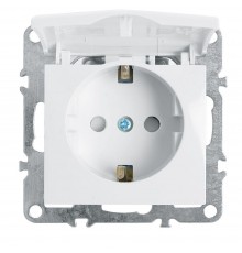 Розетка Feron Stekker Эрна с/з 16A 250V с крышкой защитной шторкой белый PST16-9112-01 39319