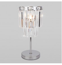 Настольная лампа Eurosvet Elegante 01136/1 хром/прозрачный хрусталь Strotskis