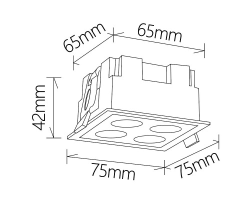 Встраиваемый светильник Mantra BLAU 9130 Встраиваемый светильник Mantra BLAU 9130