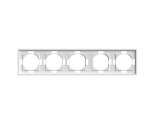 Рамка 5-постовая Stekker Эмили белый фарфор PFR00-5005-01 49888