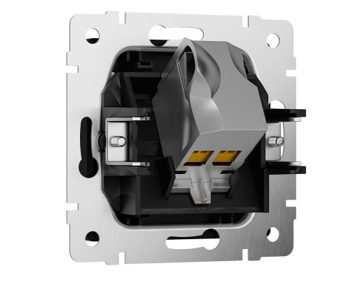 Розетка Ethernet RJ-45 cat. 6A экранированная (черный матовый) W5120108/ a069685 Розетка Ethernet RJ-45 cat. 6A экранированная (черный матовый) W5120108/ a069685