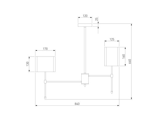 Подвесная люстра Eurosvet Notturno 60162/8 черный