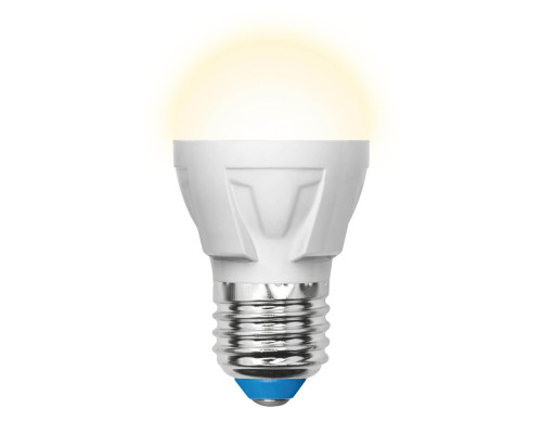 Лампа светодиодная Uniel E27 7W 3000K матовая LED-G45 7W/WW/E27/FR PLP01WH UL-00002420 Лампа светодиодная Uniel E27 7W 3000K матовая LED-G45 7W/WW/E27/FR PLP01WH UL-00002420