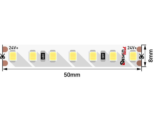 Светодиодная влагозащищенная лента DesignLed 14,4W/m 140LED/m 2835SMD теплый белый 5M 006610 Светодиодная влагозащищенная лента DesignLed 14,4W/m 140LED/m 2835SMD теплый белый 5M 006610