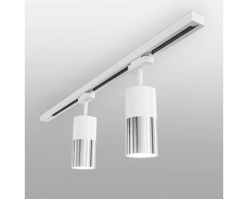 Трековый светодиодный светильник Elektrostandard Avantag белый матовый/хром 6W LTB27 a047018