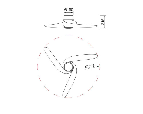 Люстра-вентилятор Mantra GROENLAND 9065