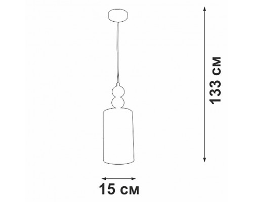 Подвесной светильник Vitaluce V2892-0/1S