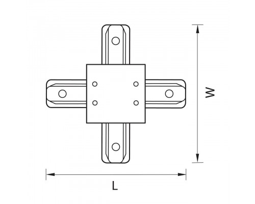 Коннектор X-образный Lightstar Barra 501146