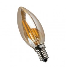 Лампа светодиодная филаментная Elvan E14 5W 3000K золотая E14-5W-3000K-GD-candle