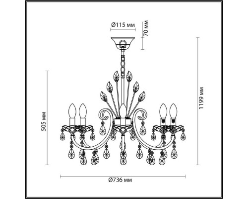 Подвесная люстра Odeon Light Hall Versia 4977/8