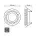 Встраиваемый светильник Gauss Backlight с подсветкой BL047