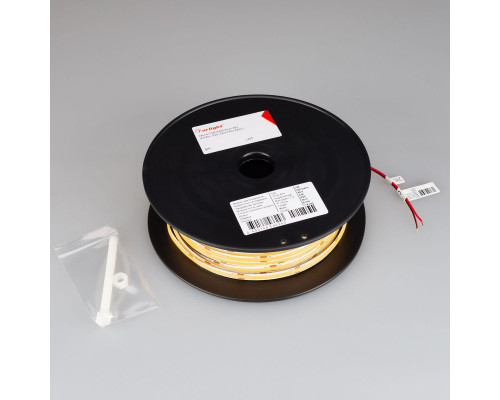 Светодиодная лента Arlight 8W/m 320LED/m CSP теплый белый 50М COB-X320-8mm 48V Warm3000 043244 Светодиодная лента Arlight 8W/m 320LED/m CSP теплый белый 50М COB-X320-8mm 48V Warm3000 043244