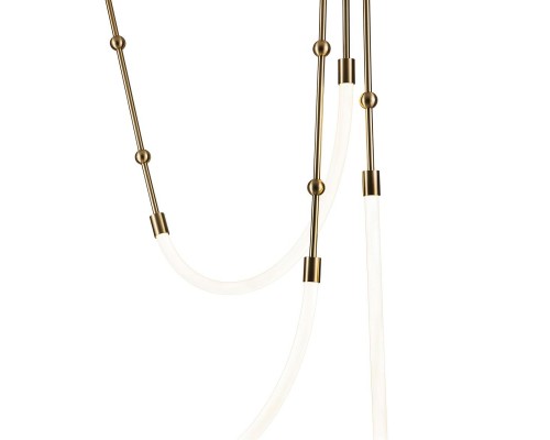 Подвесной светодиодный светильник Indigo Corda 14010/3P Brass V000064L Подвесной светодиодный светильник Indigo Corda 14010/3P Brass V000064L