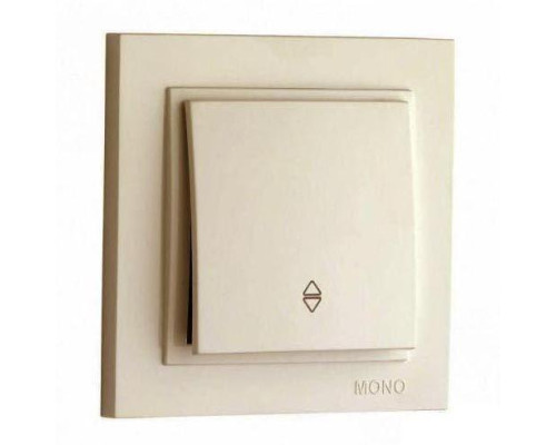 Выключатель Mono Electric Despina одноклавишный проходной крем 102-170025-109 Выключатель Mono Electric Despina одноклавишный проходной крем 102-170025-109