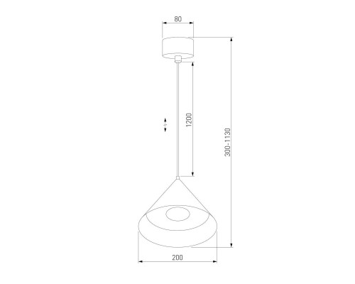 Подвесной светодиодный светильник Elektrostandard Conus 50316 LED a069335 Подвесной светодиодный светильник Elektrostandard Conus 50316 LED a069335