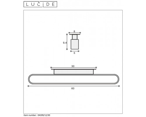 Подсветка для зеркал Lucide Madelon 04209/12/30