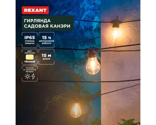 Уличная гирлядна REXANT 602-2422