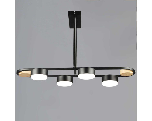 Люстра Reluce 02760-0.3-04 BK+WOOD GX53 Люстра Reluce 02760-0.3-04 BK+WOOD GX53