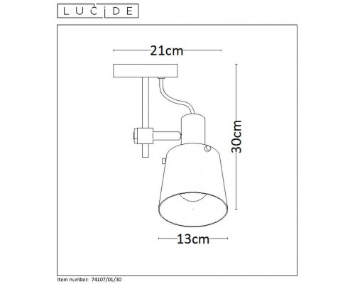 Спот Lucide Quinny 74107/01/30