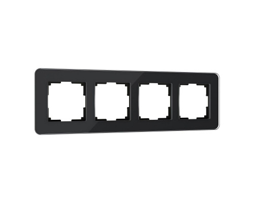 Рамка Werkel Elite на 4 поста черный W0042448 4690389196232 Рамка Werkel Elite на 4 поста черный W0042448 4690389196232