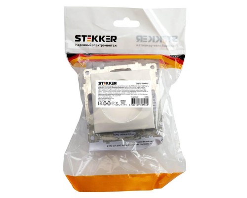 Розетка 2P Stekker Катрин со шторками серебро GLS10-7109-03 39581 Розетка 2P Stekker Катрин со шторками серебро GLS10-7109-03 39581