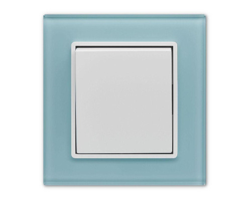 Выключатель одноклавишный Vesta-Electric Exclusive Blue голубой FVK050103SIN Выключатель одноклавишный Vesta-Electric Exclusive Blue голубой FVK050103SIN