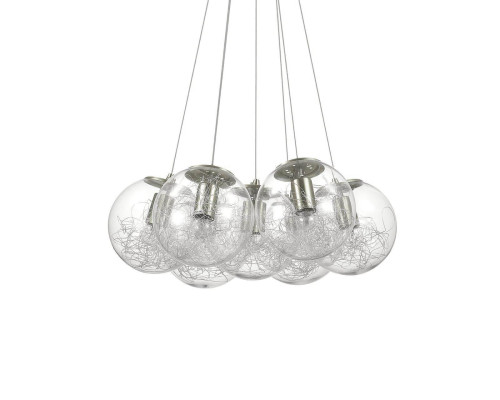 Подвесная люстра Ideal Lux Mapa Sat SP7 Nickel 176062 Подвесная люстра Ideal Lux Mapa Sat SP7 Nickel 176062