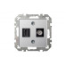 Розетка HDMI/TV оконечная Liregus Epsilon серебро 28-1858