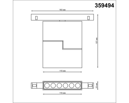 Трековый светодиодный светильник Novotech Shino Flum 359494 Трековый светодиодный светильник Novotech Shino Flum 359494