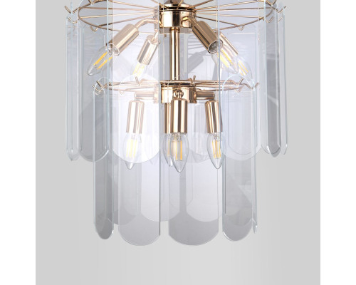 Подвесная люстра Eurosvet Claire 60170/8 золото Smart