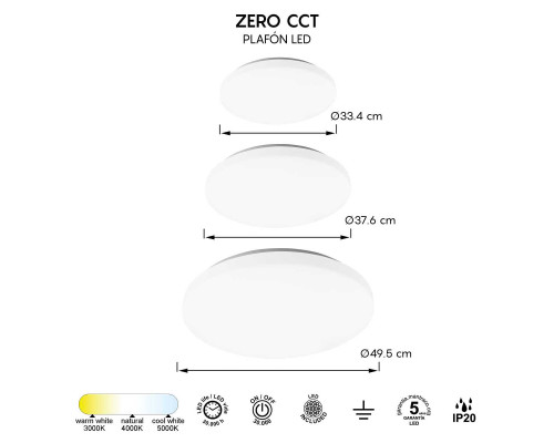 Потолочный светильник Mantra ZERO CCT 8695 Потолочный светильник Mantra ZERO CCT 8695