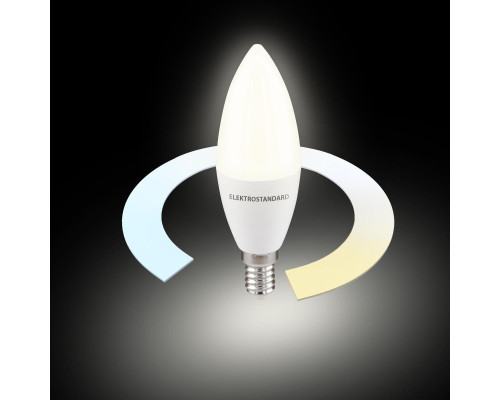 Умная лампа Свеча  LED C37 Е14 7W 3300К-6500К CCT+DIM (BLE2779) Elektrostandard a071005