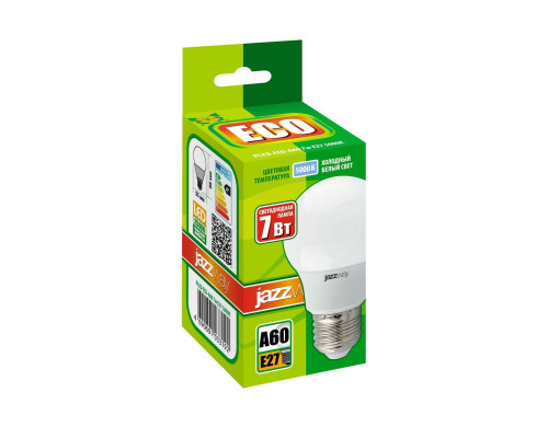 Лампа светодиодная Jazzway E27 7W 5000K матовая 1033192 Лампа светодиодная Jazzway E27 7W 5000K матовая 1033192