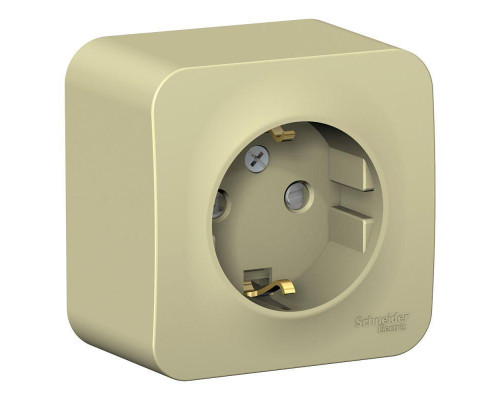 Розетка 2К+З Systeme Electric Blanca 16A 250V со шторками бежевая BLNRA011117 Розетка 2К+З Systeme Electric Blanca 16A 250V со шторками бежевая BLNRA011117