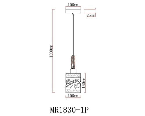 Подвесной светильник MyFar Olivia MR1830-1P