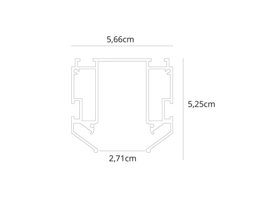 Профиль для накладного магнитного шинопровода Arte Lamp LINEA-ACCESSORIES A620205 Профиль для накладного магнитного шинопровода Arte Lamp LINEA-ACCESSORIES A620205