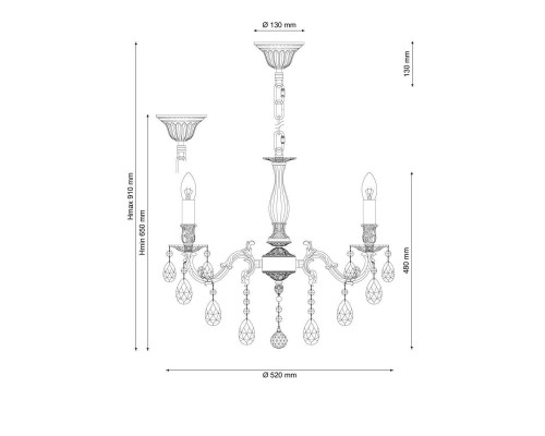 Подвесная люстра Lucia Tucci Firenze 141.5 Coffe Gold Подвесная люстра Lucia Tucci Firenze 141.5 Coffe Gold