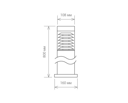 Уличный светильник Elektrostandard 1507 Techno черный a035093 Уличный светильник Elektrostandard 1507 Techno черный a035093