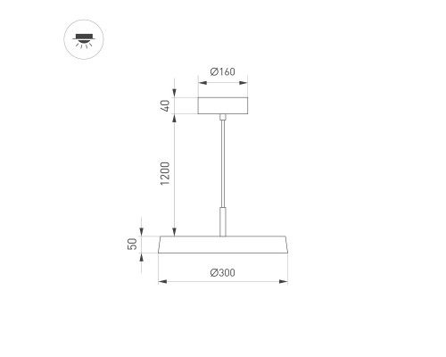 Подвесной светодиодный светильник Arlight SP-Elegant-R300-17W Warm3000 033914(1) Подвесной светодиодный светильник Arlight SP-Elegant-R300-17W Warm3000 033914(1)
