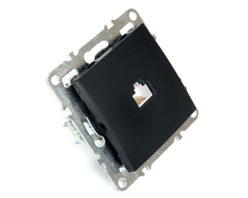 Розетка компьютерная RJ-45 Stekker Эрна черный PST00-9107-03 49151