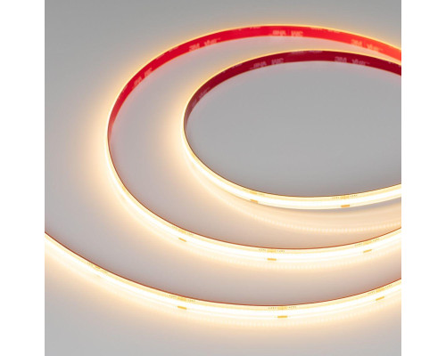 Светодиодная влагозащищенная лента Arlight 10W/m 480Led/m CSP теплый белый 5M герметичная COB-SE-X480-8mm 24V Warm2700 045857 Светодиодная влагозащищенная лента Arlight 10W/m 480Led/m CSP теплый белый 5M герметичная COB-SE-X480-8mm 24V Warm2700 045857