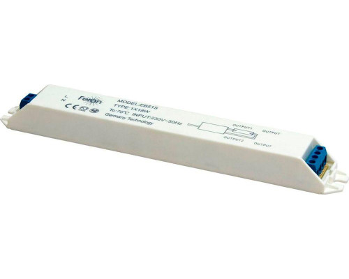Аппарат пускорегулирующий электронный (балласт), 1*18W T8/G13 230V, EB51S