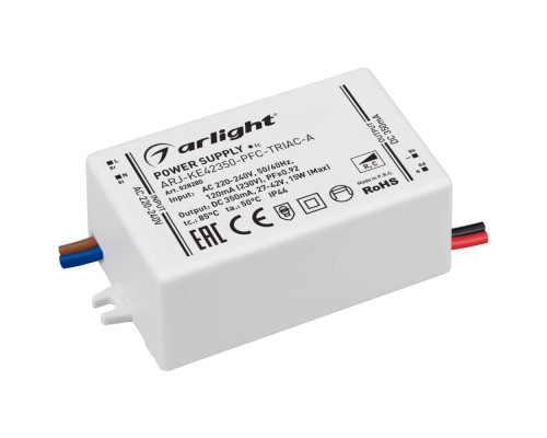 Драйвер Arlight ARJ-KE42350-PFC-Triac-A 27-42V 15W IP44 0,35A 028280 Драйвер Arlight ARJ-KE42350-PFC-Triac-A 27-42V 15W IP44 0,35A 028280