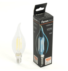 Лампа светодиодная Feron.PRO LB-1218 Свеча на ветру E14 1320LM 8W 175-265V 6400K 51267