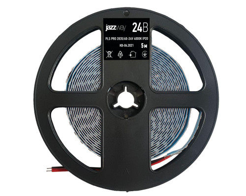 Светодиодная лента Jazzway 6W/m 60Led/m 2835SMD теплый белый 5M 5015616 Светодиодная лента Jazzway 6W/m 60Led/m 2835SMD теплый белый 5M 5015616